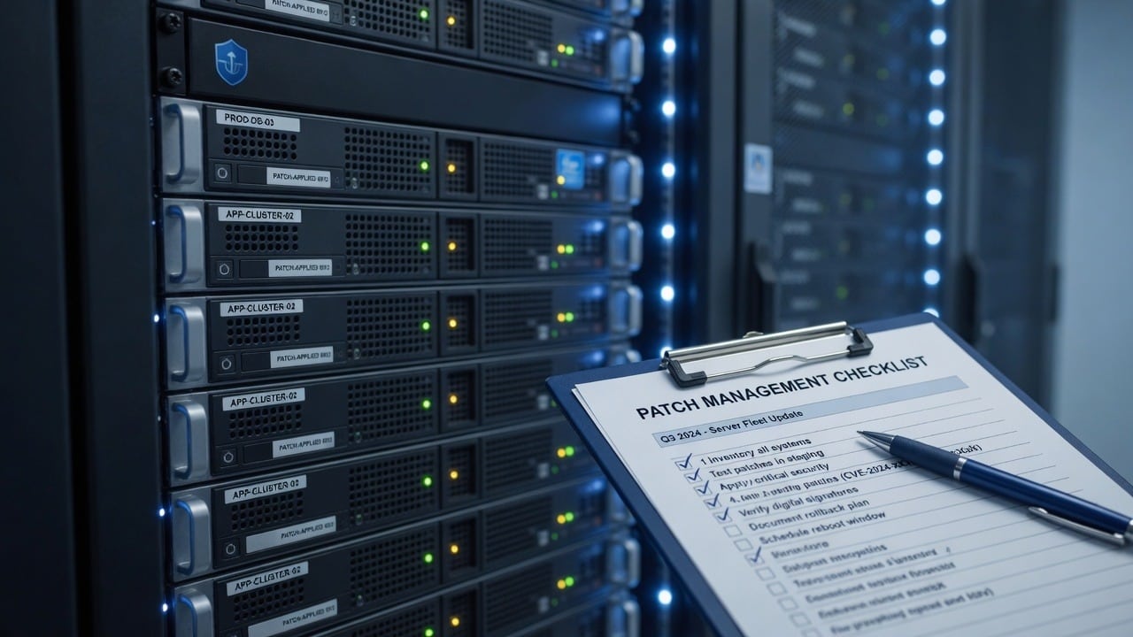Security Bulletin: Patch Critical Server and Collaboration Software Promptly 1 Illustration of servers and timely security patching
