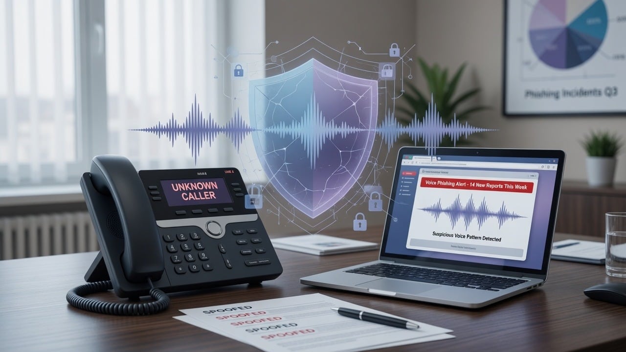 Voice Phishing (Vishing): How Phone Scams Bypass Your Email Filters 1 Illustration of phone-based phishing risk