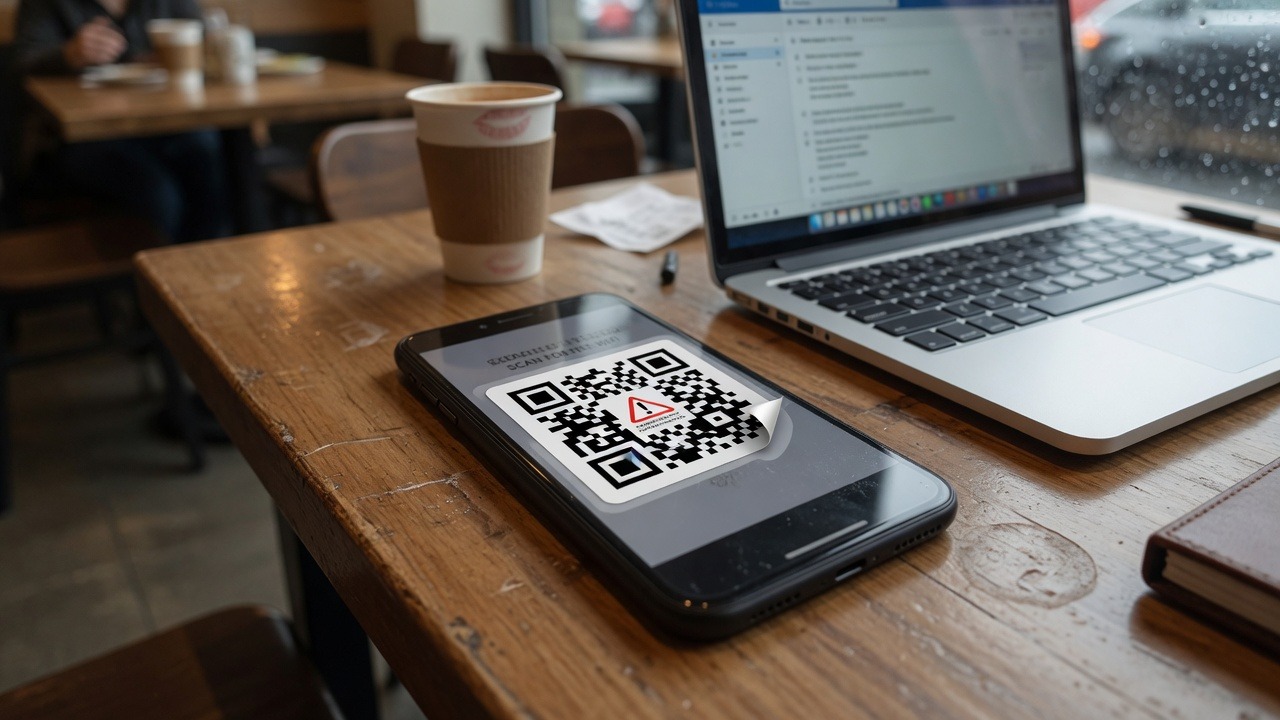 Smishing and QR Code Phishing: Mobile Threats for Work Phones 1 QR code phishing and smishing on a smartphone