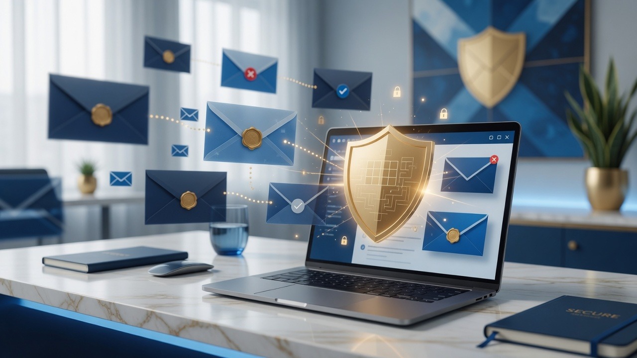 Email security and filtering concept