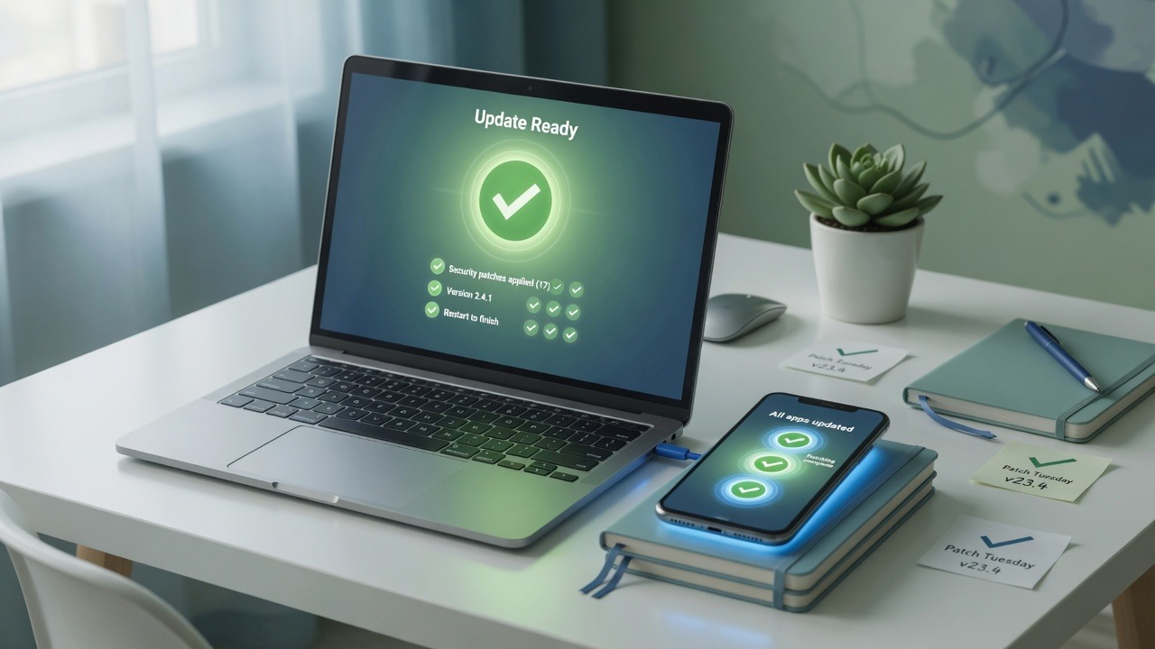 Software Patching Beyond Windows: Close the Side Doors 1 Software updates and patching on laptop and phone