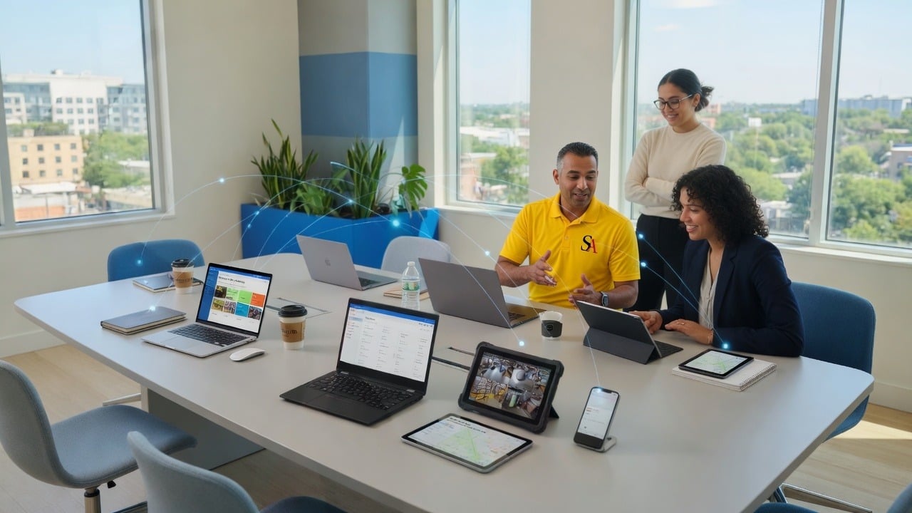 SabatAge technician supporting multi-location business clients