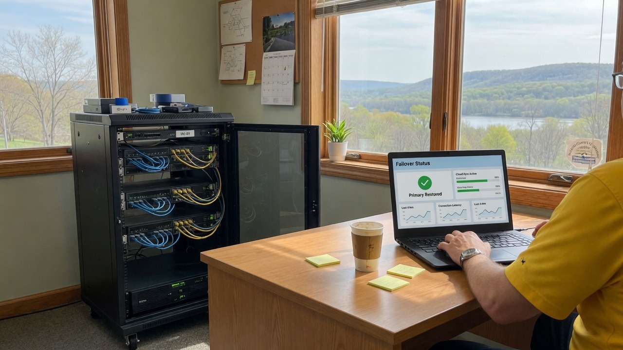 IT recovery workstation and servers