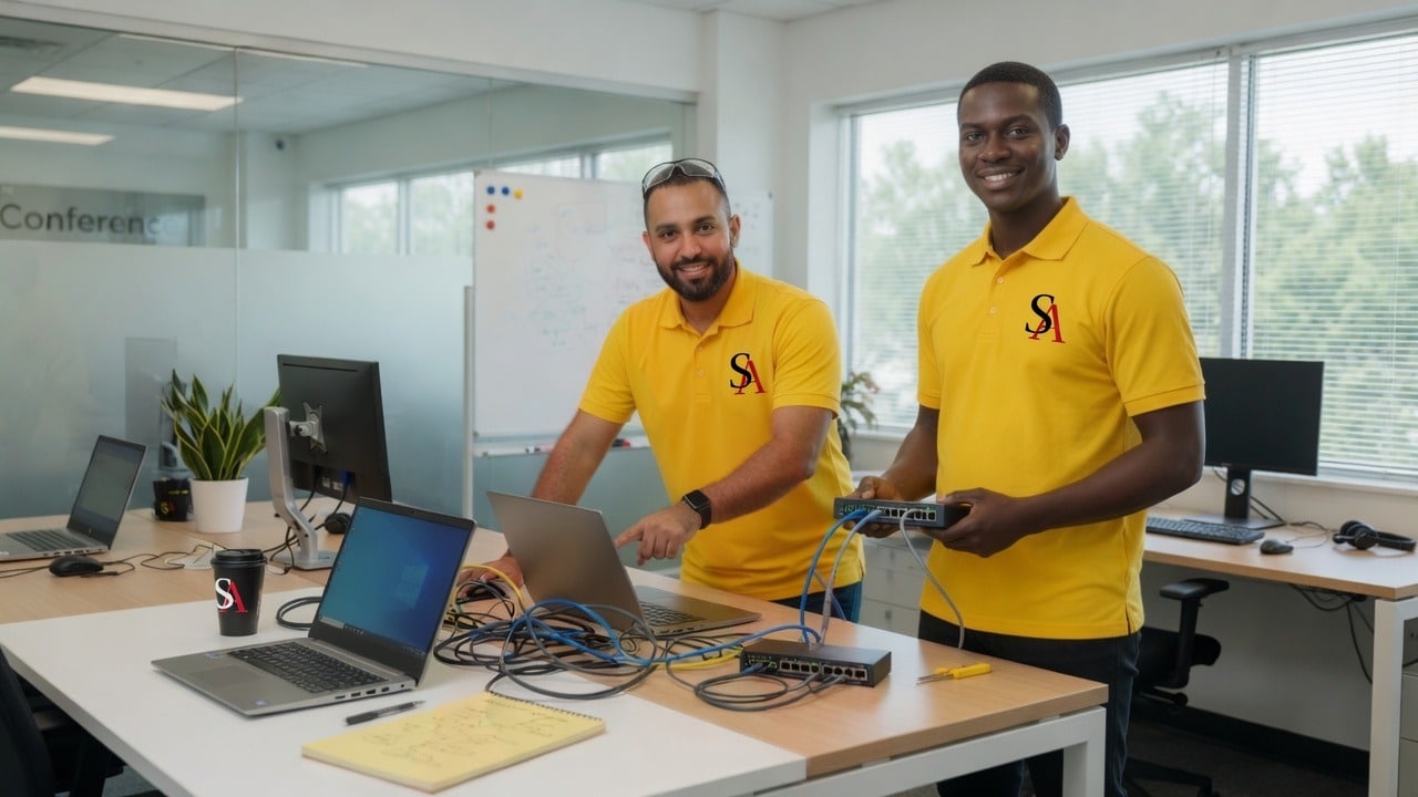SabatAge managed IT services—technicians delivering support for local businesses